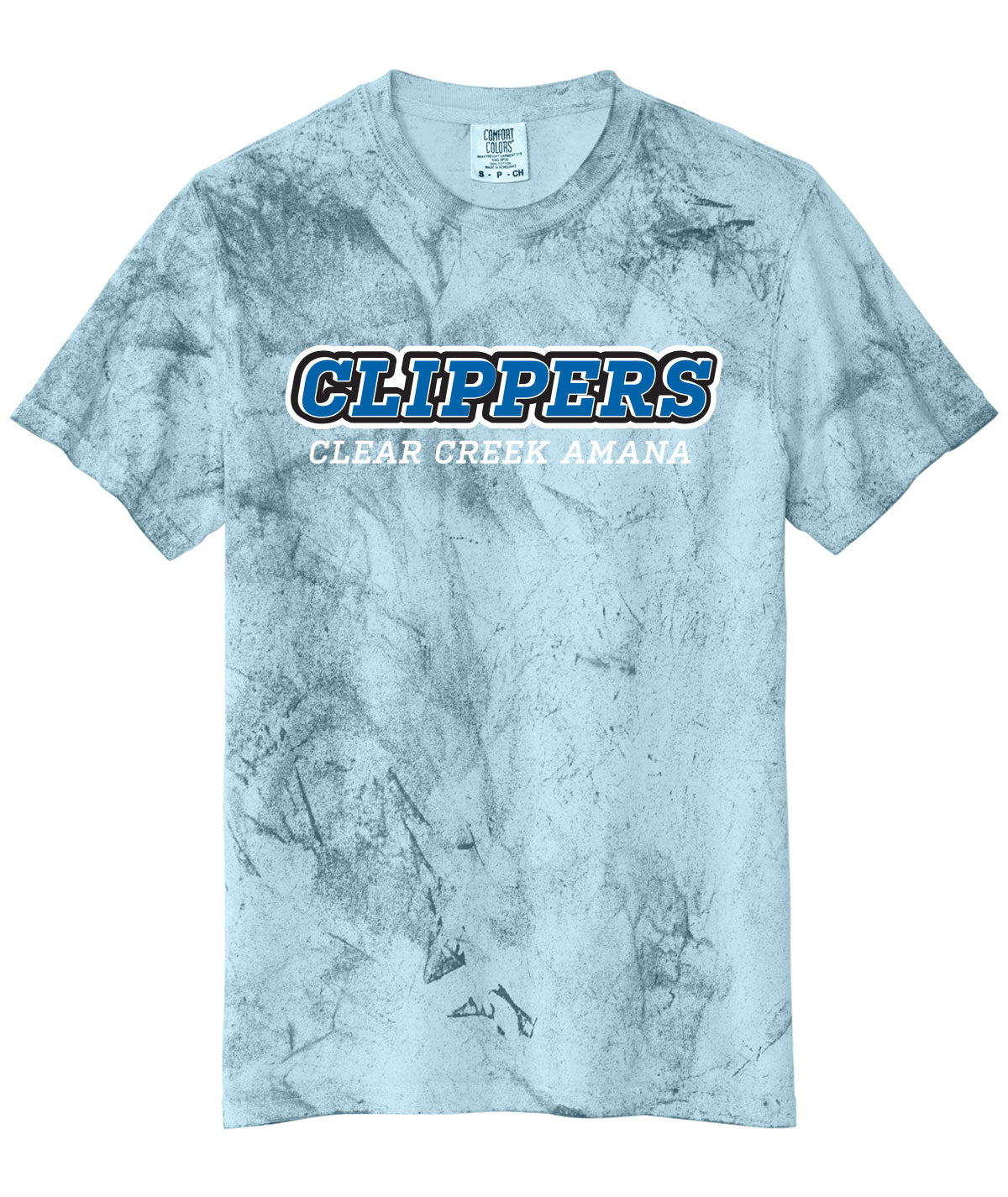 Clippers Customizable Comfort Color Colorblast Tee