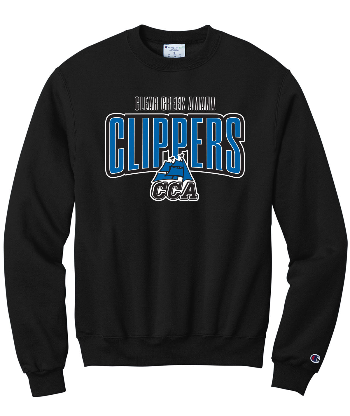 CCA Clippers Arc Champion  Crewneck Sweatshirt