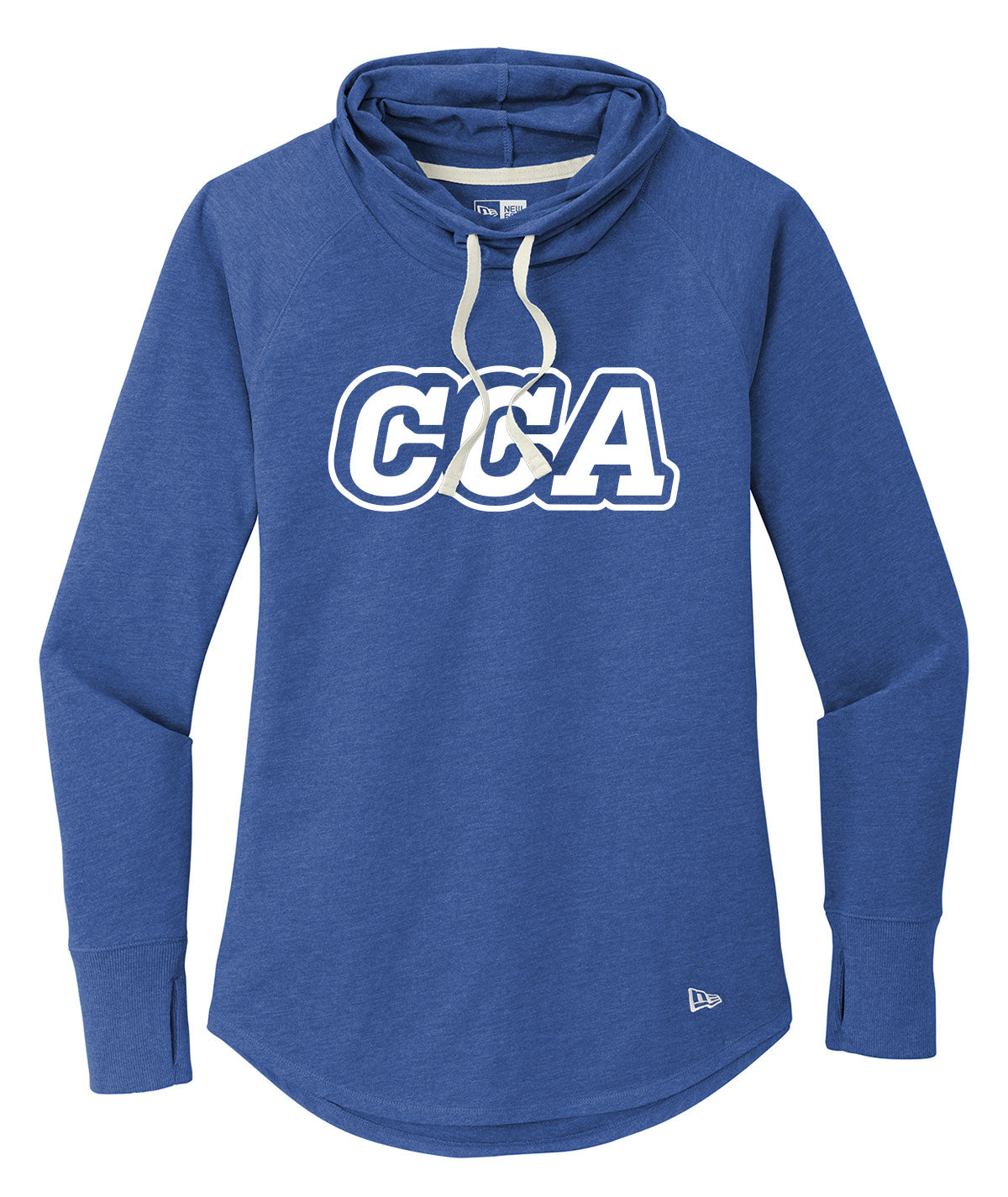 CCA Lettermark Womens Cowl Long-Sleeve Hoodie Tee