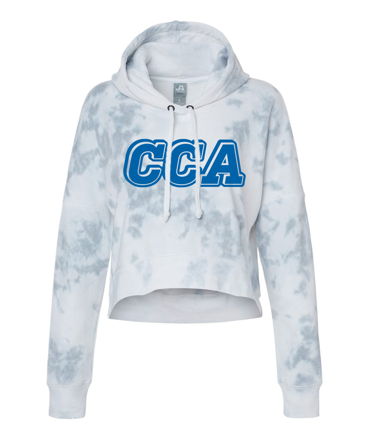 CCA Lettermark Womens Tie-Dye Crop Hoodie