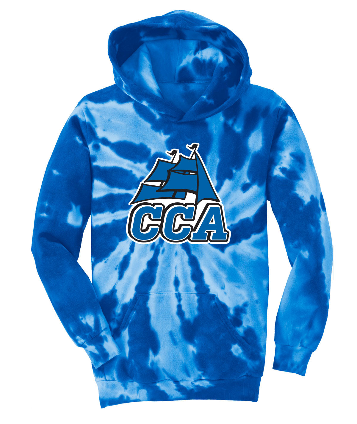 CCA Clippers Youth Tie-Dye Hooded Sweatshirt